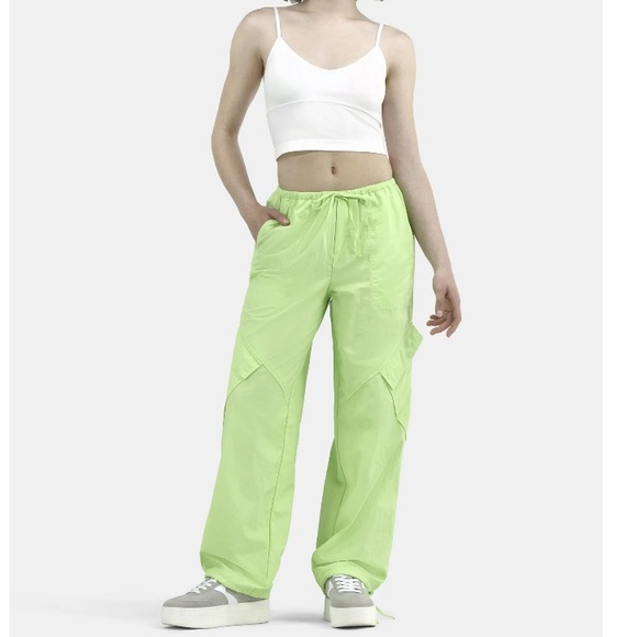 NWT No Boundaries Light Green Drawstring Joggers - Picture 1 of 11